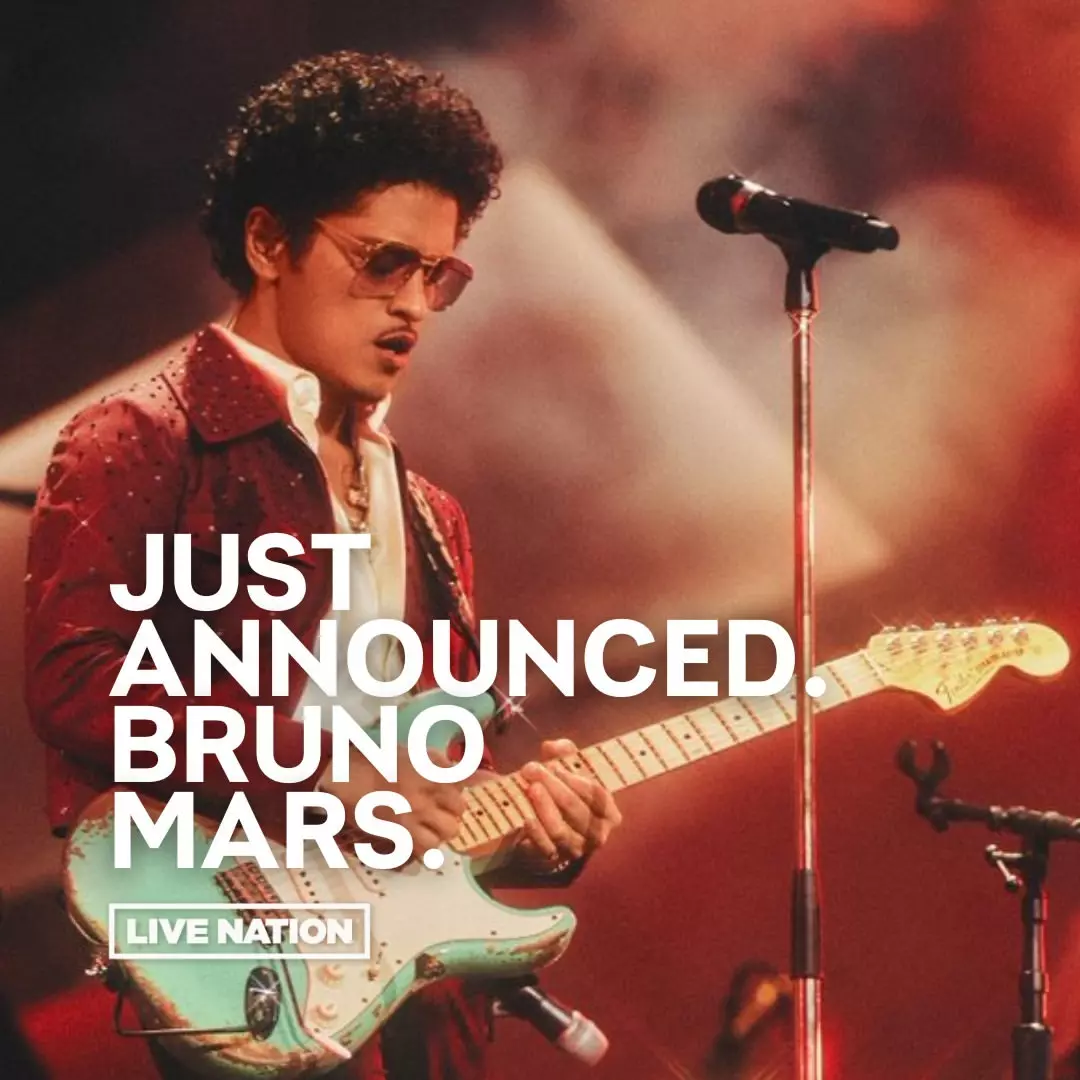 Bruno Mars Umumkan Konser di Thailand dan Singapura Maret April 2024